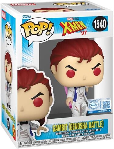 Funko Pop! Vinyl Figure, X-Men '97 Gambit Genosha Battle #1540, Entertainment Earth Exclusive, 4.75 Inch, Window Box in Saudi Arabia