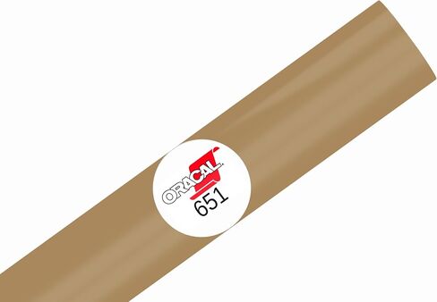 ORACAL 651 Glossy Permanent Vinyl 12 Inch x 10 Feet - Light Brown in Saudi Arabia