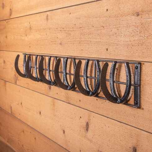 Schneiders Easy-Up Pro Mountable Horseshoe 6 Hook Rack | Durable and Stylish Design | Versatile Horseshoe Hooks | Suitable for Various Locations | Solid Steel Construction | 7-Year Warranty in Saudi Arabia