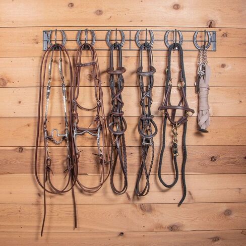 Schneiders Easy-Up Pro Mountable Horseshoe 6 Hook Rack | Durable and Stylish Design | Versatile Horseshoe Hooks | Suitable for Various Locations | Solid Steel Construction | 7-Year Warranty in Saudi Arabia