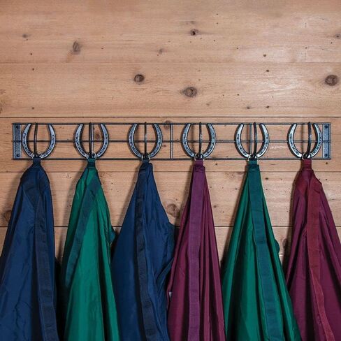 Schneiders Easy-Up Pro Mountable Horseshoe 6 Hook Rack | Durable and Stylish Design | Versatile Horseshoe Hooks | Suitable for Various Locations | Solid Steel Construction | 7-Year Warranty in Saudi Arabia