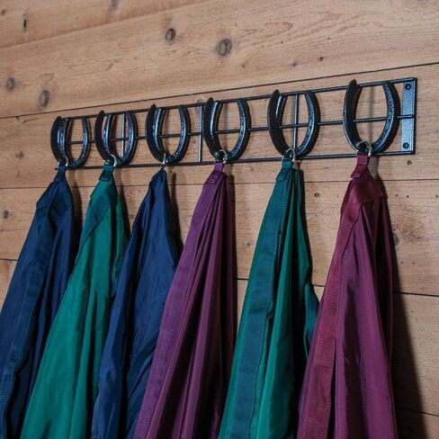 Schneiders Easy-Up Pro Mountable Horseshoe 6 Hook Rack | Durable and Stylish Design | Versatile Horseshoe Hooks | Suitable for Various Locations | Solid Steel Construction | 7-Year Warranty in Saudi Arabia