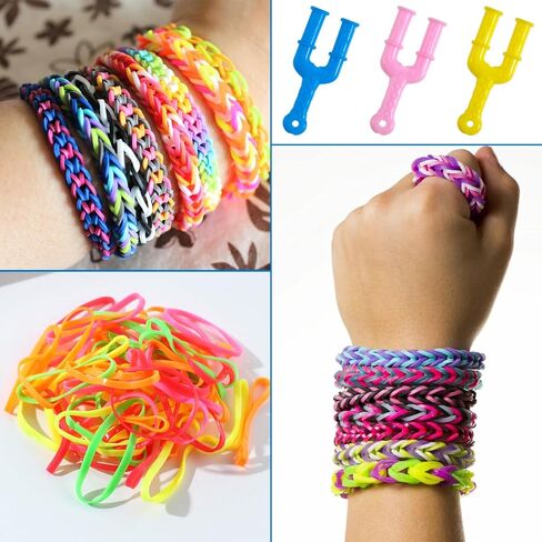 9 PCS أداة سوار تلول ، نموذج أكريليك Y Slingshot LOLL ، نول سوار النطاق المطاطي ، أداة سوار تلوي ملونة ، صانع سوار نول ، طقم سوار شريط المطاط لصنع قلادة سوار (أزرق+أصفر+وردي) in Saudi Arabia