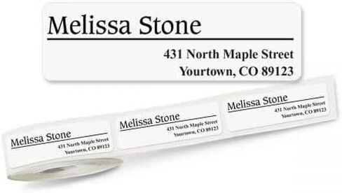 Conventional Off-Center Rolled Return Address Labels with Dispenser, Set of 250, Small, Self-Adhesive Stickers, by Colorful Images in Saudi Arabia