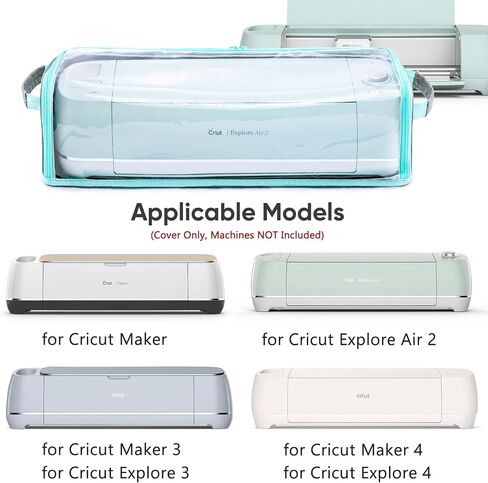 تخيل غطاء الغبار الكامل مع القاع المقاوم للماء لصانع Cricut 4/3 ، استكشاف 4/3 ، Air 2-غطاء واقعي مع جيوب التخزين لإكسسوارات CRICUT والأدوات واللوازم in Kuwait