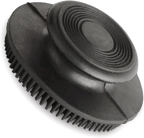 Jeffers Face & Finishing Brush for Dogs, Cats, Horses – Soft Rubber Grooming Tool for Face, Ears, Fur, Coat, Bath, Shedding, Deshedding, Pet Brush for Sensitive Areas, Small Compact Size - Black in Saudi Arabia