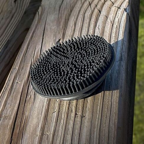 Jeffers Face & Finishing Brush for Dogs, Cats, Horses – Soft Rubber Grooming Tool for Face, Ears, Fur, Coat, Bath, Shedding, Deshedding, Pet Brush for Sensitive Areas, Small Compact Size - Black in Saudi Arabia