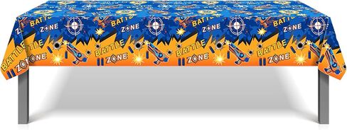 3 Pcs Dart War Tablecloth Dart Battle Plastic Table Covers Gun Game Themed Tablecloth Disposable Table Cover Racing Car Table Cover for Kitchen Home Decor, 54x87In in Saudi Arabia
