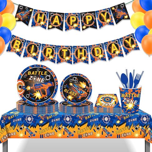 3 Pcs Dart War Tablecloth Dart Battle Plastic Table Covers Gun Game Themed Tablecloth Disposable Table Cover Racing Car Table Cover for Kitchen Home Decor, 54x87In in Saudi Arabia
