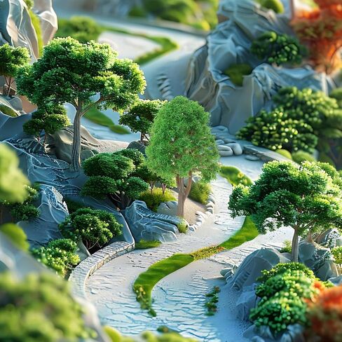 Imikeya Scenery Model Trees PCS أشجار المناظر الطبيعية الخضراء لمستلزمات النماذج المعمارية in Saudi Arabia
