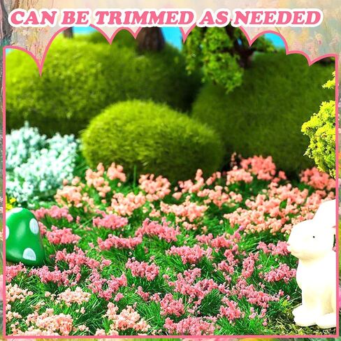Warmtree Hand Torn Model Grass Tufts Flower Cluster for Miniature Scenery Applicable for N & HO Scale for Train Layouts, Diorama Supplies, and Architectural Models (White) in Saudi Arabia