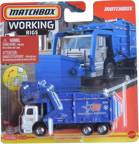 شاحنة مربعات Matchbox مع قطع غيار متحركة ، Tharks Thark Truck ، 1:32 ، الأزرق ، 3+ in Saudi Arabia