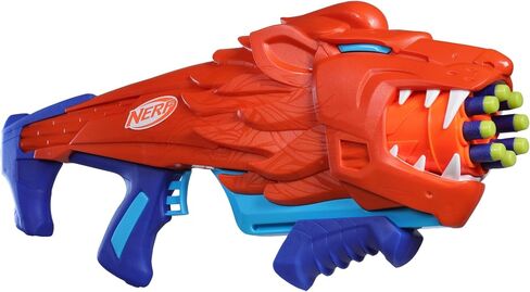 Nerf Wild Lionfury, Easy Play Dart Blaster, 16 Nerf Elite Darts, Lion Toys for 6 Year Old Boys & Girls & Up, Outdoor Toys in Saudi Arabia