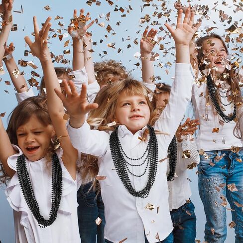 120pcs Mardi Gras Beads ، 12 نوعًا من الحفلات حزب العقد ، 33 "Mardi Gras Netclace Sulk Assories ، Festival Parade Throw for Wedding Mardi Gras احتفالات الزخارف in Saudi Arabia