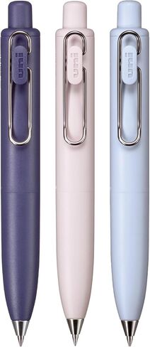 uni one P Retractable Gel Pens, Micro Point (0.5mm), Grape, Peach, and Soda Barrels, Black Ink, 3 Pack in Saudi Arabia