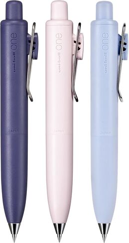 uni one P Retractable Gel Pens, Micro Point (0.5mm), Grape, Peach, and Soda Barrels, Black Ink, 3 Pack in Saudi Arabia