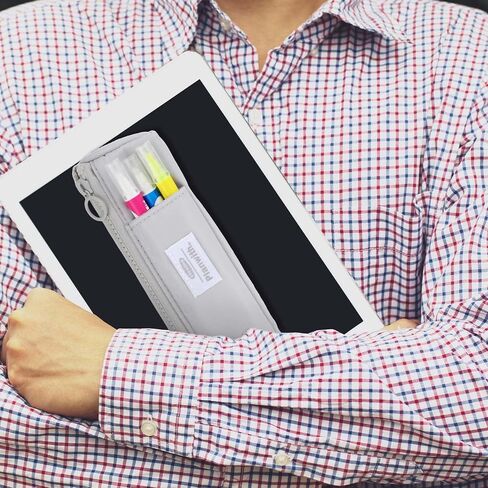 Notebook Pencil Pouch, Elastic Pen Holder for Notebook Zipper Small Pencil Holder Pouch with Adjustable Elastic Band Slim Pencils Bag Journal Pen Holders for Office Home Stationary Supplies in Saudi Arabia