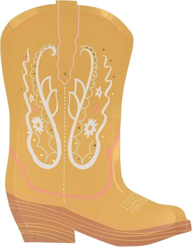 Meri Meri Cowboy Boot Plates (حزمة من 8) ، لوحات ورق رعاة البقر التي يمكن التخلص منها ، والأطعمة الساخنة والباردة ، والأطفال والكبار ، وشواء ، وأعياد الميلاد ، 4 طرق ملونة ، 8.625 "× 10.625" in Saudi Arabia