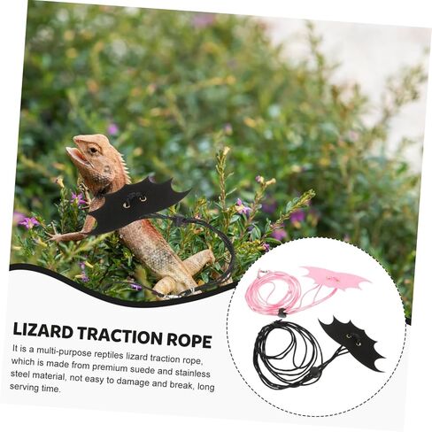 GALPADA Lizard Traction Rope Leash for Small Reptiles PET Harness for Green Iguanas and Squirrels Adjustable and Comfortable Design for Outdoor Use in Saudi Arabia
