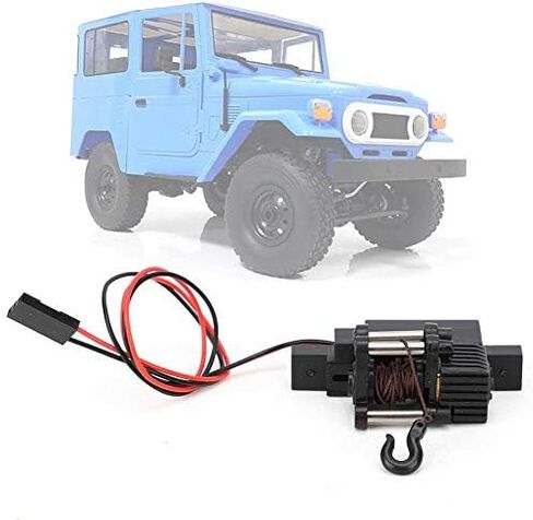 VBESTLIFE C34 RC Car Automatic Winch, 1/16 Scale Metal & Plastic Winch Kit with Screws for WPL C34 Off-Road RC Vehicle Recovery Accessory Upgrade Part in Saudi Arabia