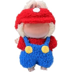 Clothes Fit for LABUBU Doll 17cm Doll Clothes Set & Outfit Set for 17cm Dolls Toys Dress Accessories for Collector Fans Display Case (Red Blue Set),Just Clothes in Saudi Arabia