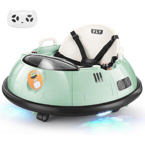 سيارة Hikole Baby Pumper مع عن بعد الوالدين ، سيارات المصد 12V للأطفال الصغار 1-3 ، حزام أمان من 5 نقاط ، تدور 360 درجة ، ضوء LED ، عصا التحكم المزدوجة ، الوردي in Kuwait