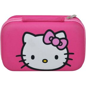 Hello Kitty مقولبة القلم مربع قلم رصاص - متينة 22 سم × 13 سم × 7 سم تخزين وقائي للقرطاسية - تصميم وردي لطيف مع وجه Hello Kitty الأيقوني - منظم محمول وفسيح للأطفال والكبار ، in Kuwait