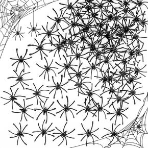 160PCS Halloween Spider - Plastic Realistic Fake Spiders Spider Spider Prank for Halloween Decorations, Home, Candy Bowl, Party in Saudi Arabia