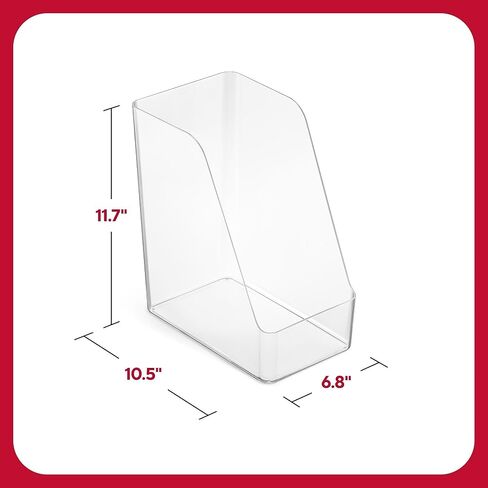 STAPLES Plastic Magazine File, Clear (TR62287) in Saudi Arabia