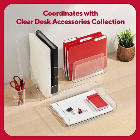 STAPLES Plastic Magazine File, Clear (TR62287) in Saudi Arabia