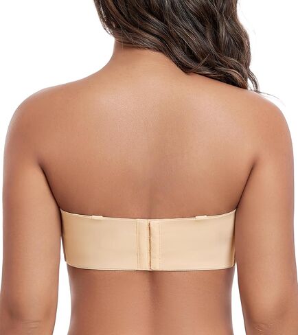 HACI Women's Unlined Strapless Bra for Plus Size Minimizer Seamless Underwire Large Bust Bandeau in Kuwait