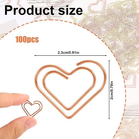 100pcs مقاطع ورقية على شكل قلب ، صغير لطيف الحب المعادن ، قمم القلب الزخرفية السوداء للملاحظات المدرسية المكتبية وثائق سكرابوكينغ زفاف تكرار المشاريع والحرف (أسود) in Saudi Arabia