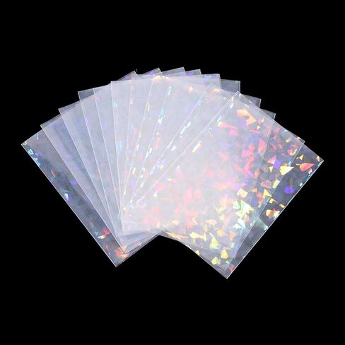 100pcs الأكمام البطاقة الهوغرافية ، شكل الحصى الوردي Kpop photocard حامل بطاقة الصورة الأكمام صورة حماية حماية رقائق رقائق لبطاقات التداول لبطاقات التداول in Saudi Arabia