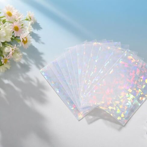 100pcs الأكمام البطاقة الهوغرافية ، شكل الحصى الوردي Kpop photocard حامل بطاقة الصورة الأكمام صورة حماية حماية رقائق رقائق لبطاقات التداول لبطاقات التداول in Saudi Arabia