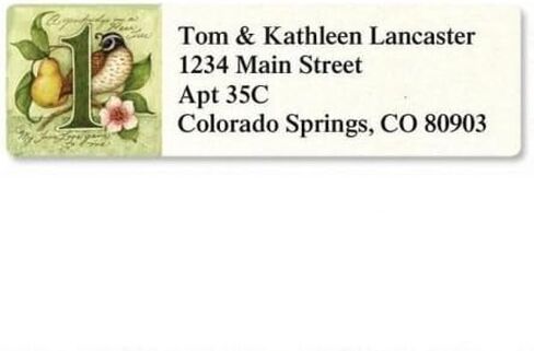 Holiday Magic Gnome Personalized Return Address Labels Set of 144, Round Self-Adhesive, Flat-Sheet Labels, by Colorful Images in Saudi Arabia