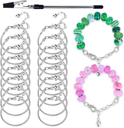 16 PCS سلسلة سوار سوار سوار سوار قابل للتعديل مع سلسلة سوار سوار DIY القابلة للتعديل للنساء للنساء لصنع المجوهرات in Kuwait