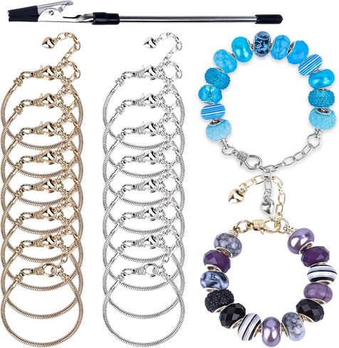 16 PCS سلسلة سوار سوار سوار سوار قابل للتعديل مع سلسلة سوار سوار DIY القابلة للتعديل للنساء للنساء لصنع المجوهرات in Kuwait