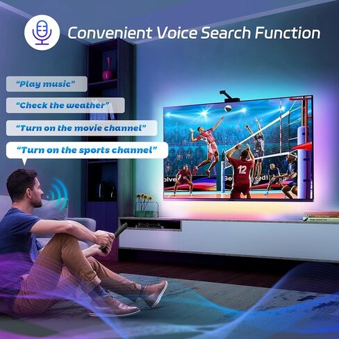 Replacement Voice Remote Control Fit for ANZ Fire Smart TVs Stick (2nd Gen&3rd Gen&Lite&4K&2020 Release), Smart TVs Cube (1st Gen&2nd Gen), Smart TVs 3rd Gen in Saudi Arabia