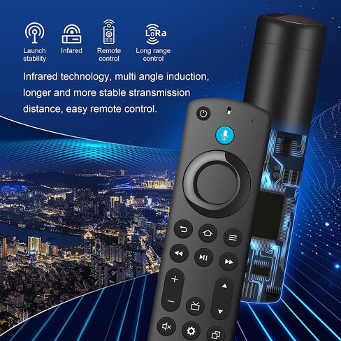 Replacement Voice Remote Control Fit for ANZ Fire Smart TVs Stick (2nd Gen&3rd Gen&Lite&4K&2020 Release), Smart TVs Cube (1st Gen&2nd Gen), Smart TVs 3rd Gen in Saudi Arabia