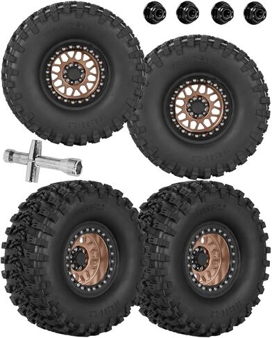 2.2 عجلات RC لـ 1/10 SCX10 90046 AXI03007 TRX4 TRX6 VS4-10 GEN7 GEN8 MST CFX D90 ، إطارات الشاحنة RC الألومنيوم (135) ، إطارات الطريق السريع 2.2 " in Saudi Arabia