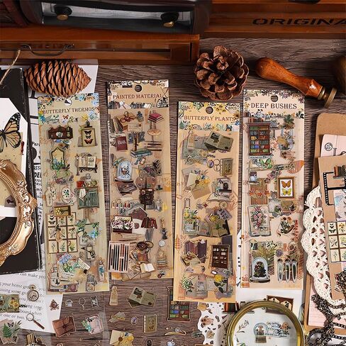 426 PCS/24 Sheets ملصقات لـ Scrapbooking ، ملصقات لملصقات Scrapbooking Journess for Scrapbooking Art Journal Journal Accessories in Saudi Arabia
