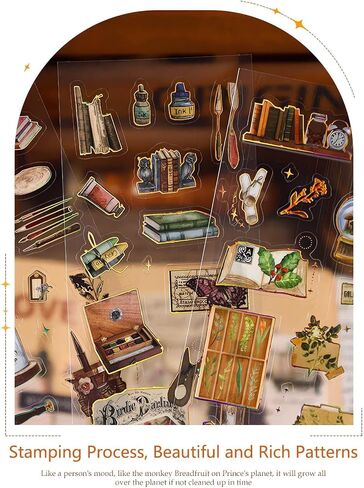 426 PCS/24 Sheets ملصقات لـ Scrapbooking ، ملصقات لملصقات Scrapbooking Journess for Scrapbooking Art Journal Journal Accessories in Saudi Arabia