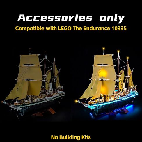 ضوء LED المتوافق مع أيقونات LEGO سفينة التحمل ، متوافقة مع طراز LEGO 10335-NO (ضوء إصدار RC) in Saudi Arabia