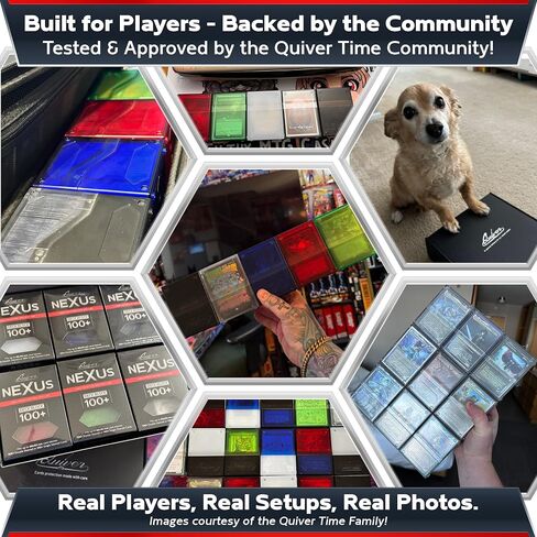 وقت الجعبة 360 ° Modular Nexus deckblock - مربع سطح MTG القابل للتكديس القابل للتكديس للقائد يناسب 100+ بطاقات | أنيقة 100 بطاقة سطح السفينة مربع MTG | صناديق طوابق TCG قابلة للتبديل (1 PCS ، واضحة) in Kuwait