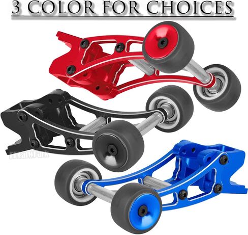 شريط عجلات قابل للتعديل من الألومنيوم جزء من 1/14 MJX 14209 14210 H14BM RC CAR ، RC قابلة للتعديل أمامي قفزات العجلة ، الأحمر. in Saudi Arabia