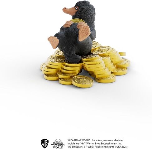 Schleich Harry Potter - Niffler مع التماثيل الذهبية - شخصيات عالمية قابلة للتحصيل - ألعاب الوحوش الرائعة للأطفال الذين تتراوح أعمارهم بين 6 سنوات | 14905 in Saudi Arabia