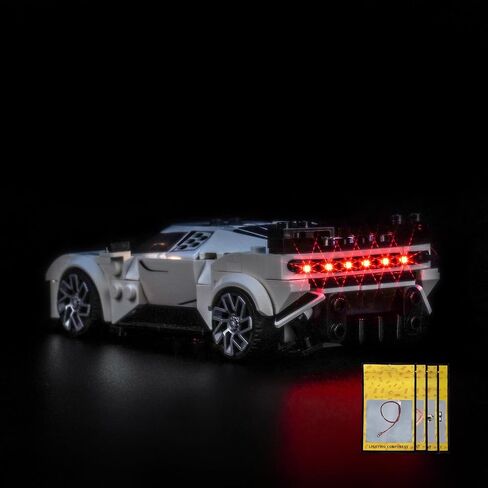 مجموعة الضوء المتوافقة مع LEGO 77237 Dodge Challenger SRT Hellcat Sports Car - لا يوجد طراز فقط الضوء ، إكسسوارات الإضاءة LED متوافقة مع LEGO 77237 in Saudi Arabia