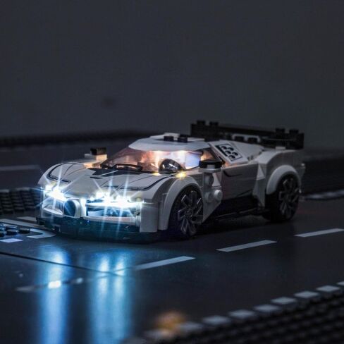 مجموعة الضوء المتوافقة مع LEGO 77237 Dodge Challenger SRT Hellcat Sports Car - لا يوجد طراز فقط الضوء ، إكسسوارات الإضاءة LED متوافقة مع LEGO 77237 in Saudi Arabia