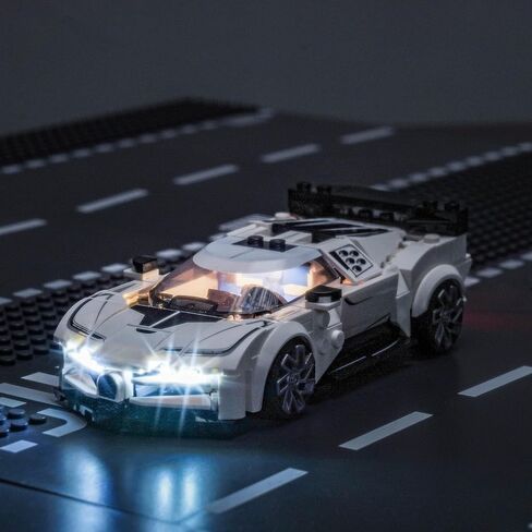 مجموعة الضوء المتوافقة مع LEGO 77237 Dodge Challenger SRT Hellcat Sports Car - لا يوجد طراز فقط الضوء ، إكسسوارات الإضاءة LED متوافقة مع LEGO 77237 in Saudi Arabia