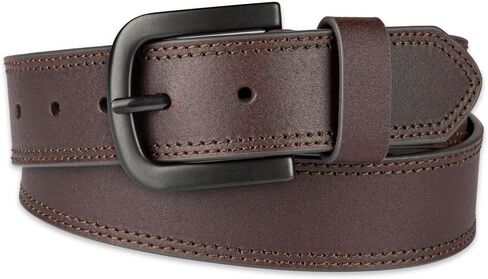 Dickies Men's Reinforced Leather 1 1/2 Inch Work Belt, Small, Brown in Saudi Arabia